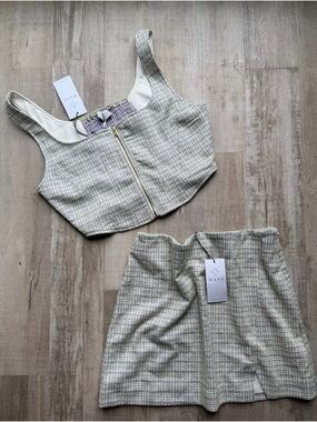 W A Y F Tweed Two-Piece Set — NEW